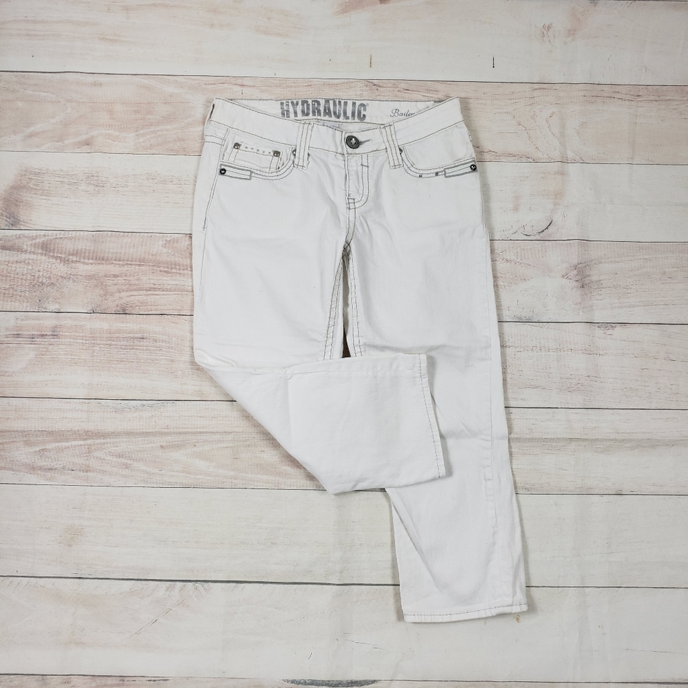 Hydraulic Bailey White Capris Size 9